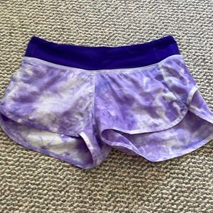 Rare print Purple Tie Dye Lululemon shorts